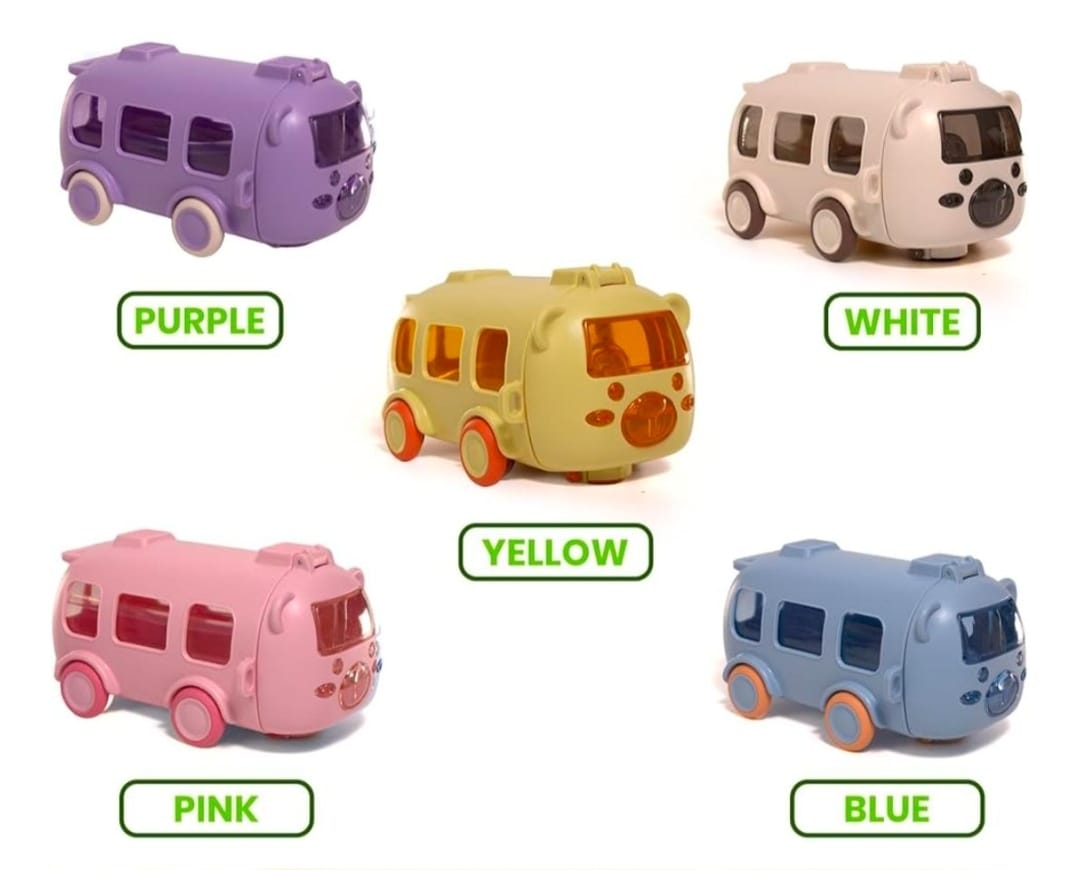 Bus Shaped Kids Water Bottle – Cute Cartoon School Bottle for Boys & Girls